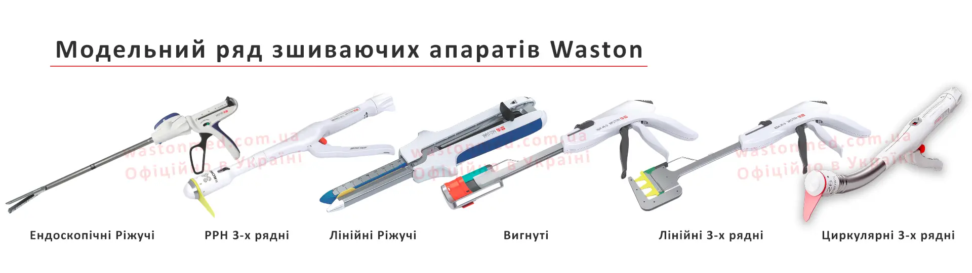 Лінійка степлерів Waston - Слайд 1